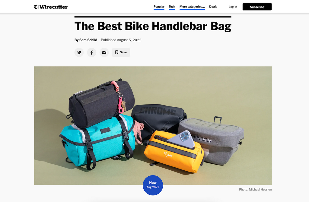 The Best Bike Handlebar Bag NYTimes WireCutter Road Runner Bags