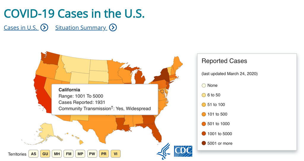 Coronavirus Impact Map