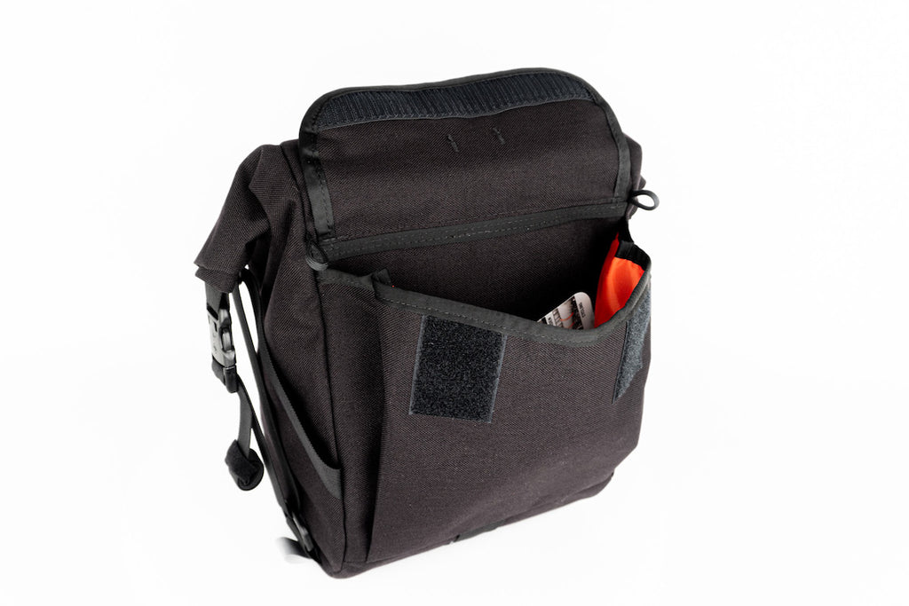 Anywhere Panniers Front Pocket Open
