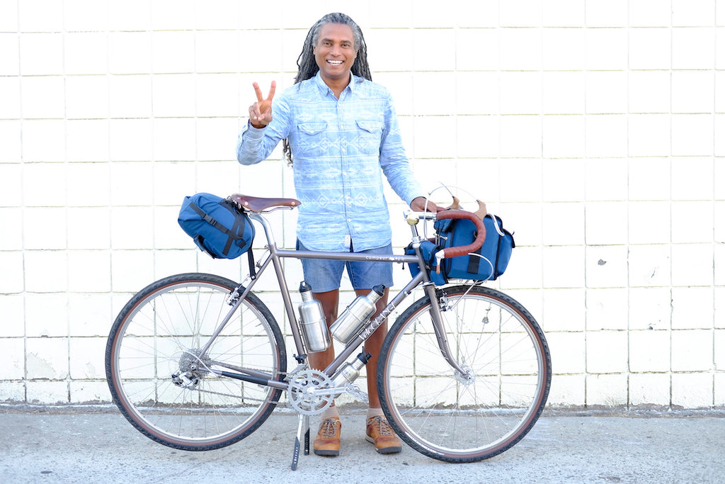 The Bicycle Nomad visiting the RRB HQ in downtown Los Angeles