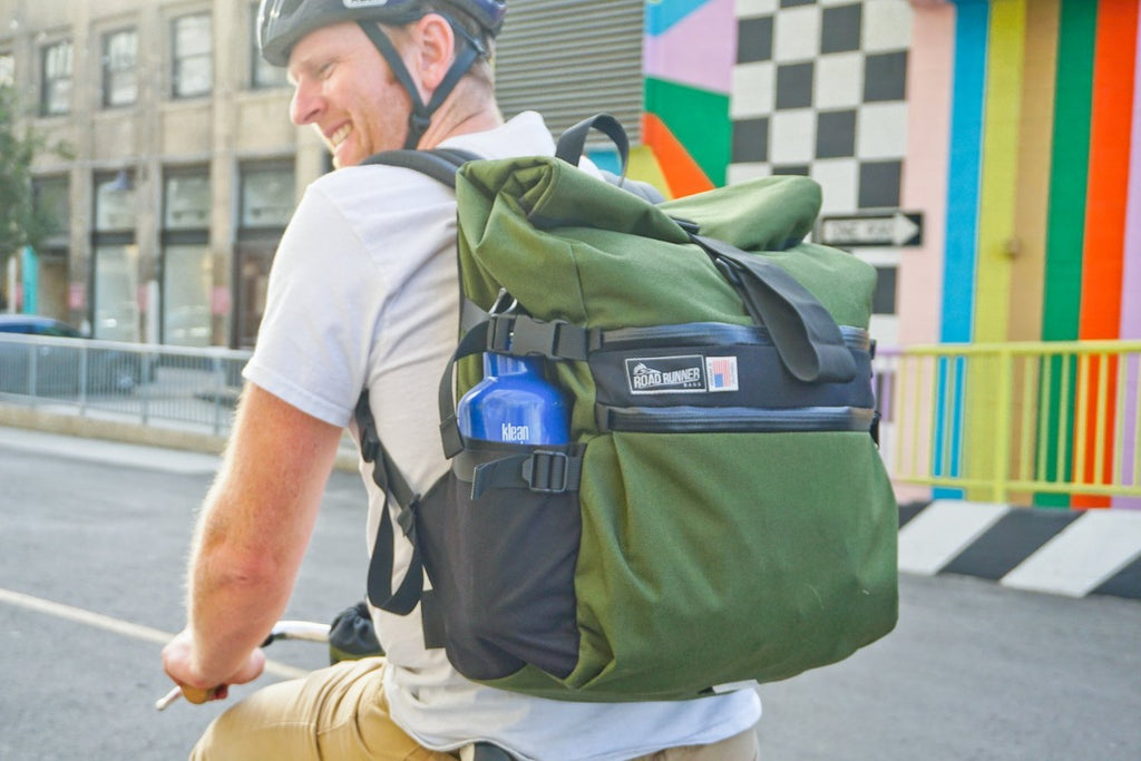 Large Roll Top Backpack - Bicycle Bag by Road Runner Bags