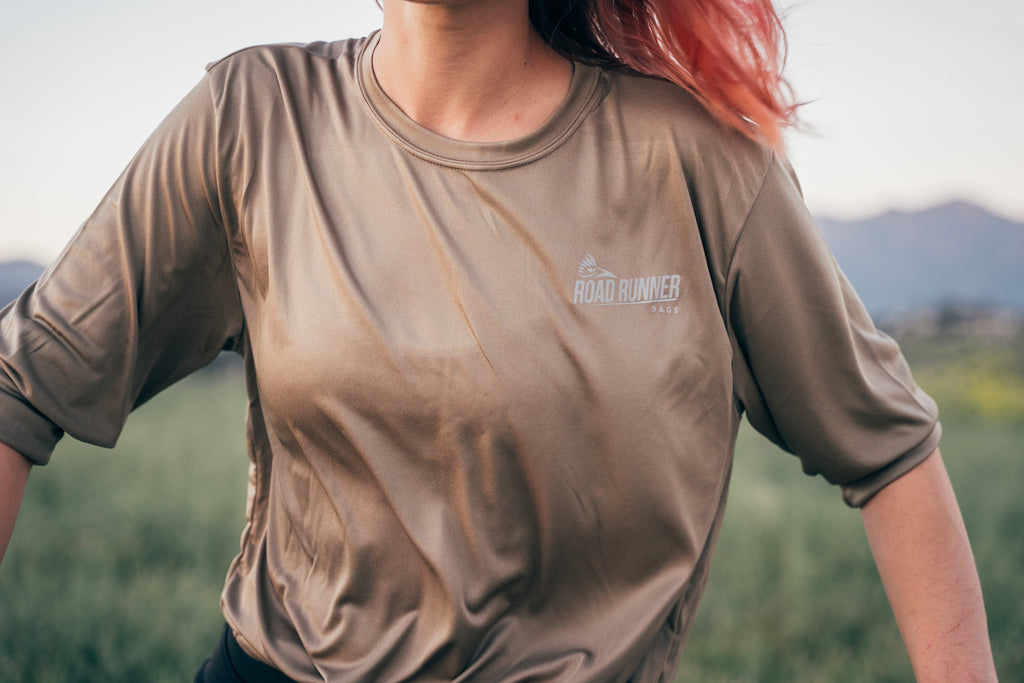 Reflective Long Sleeve T-Shirt in Coyote by Road Runner Bags