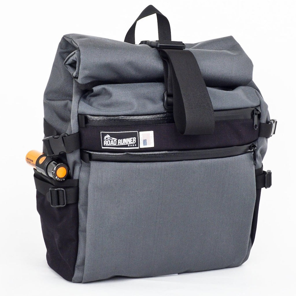 Large Roll Top Backpack - Bicycle Bag by Road Runner Bags