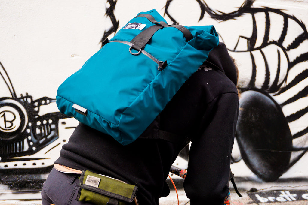 Evil Mini Weatherproof and Packable Backpack in Teal Nylon